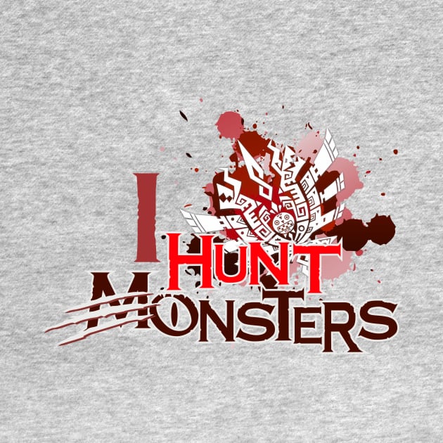 I Hunt Monsters - Red variant by MinosArt